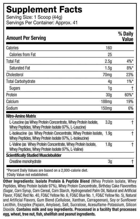 Nitro tech 4Lb | Muscletech - JH Nutrición