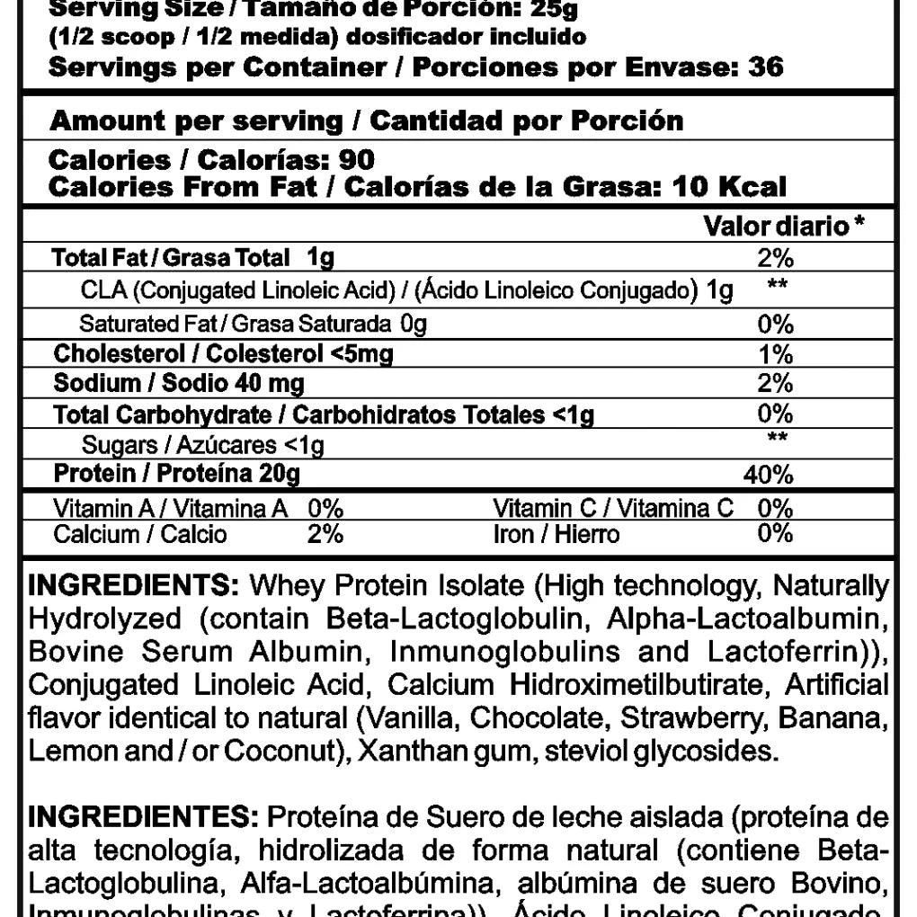Iso Clean 2 lb | Megaplex - JH Nutrición Tiendas Suplementos Proteínas